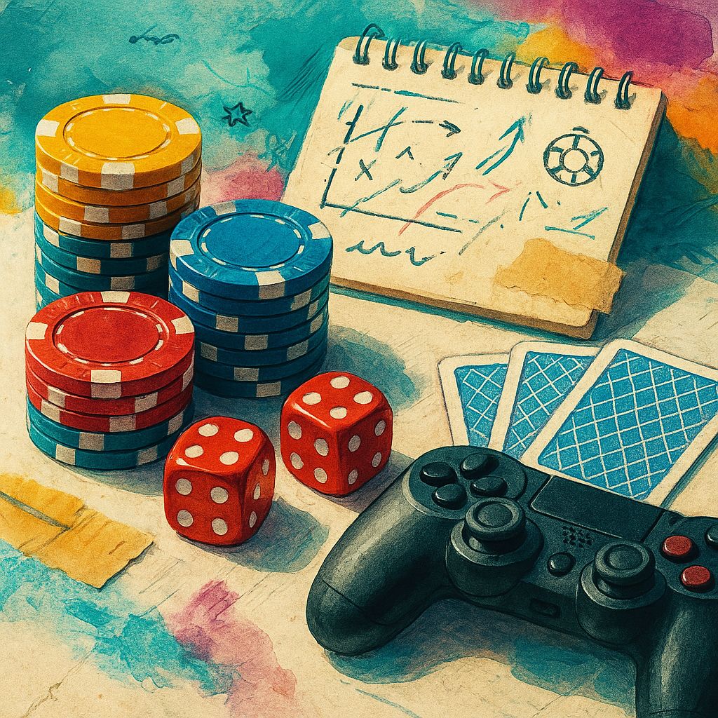 Bankroll rules on a notepad